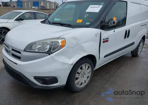 2017 Ram Promaster City Tradesman Slt z USA, uszkodzony, nr VIN ZFBERFBB0H6D87533